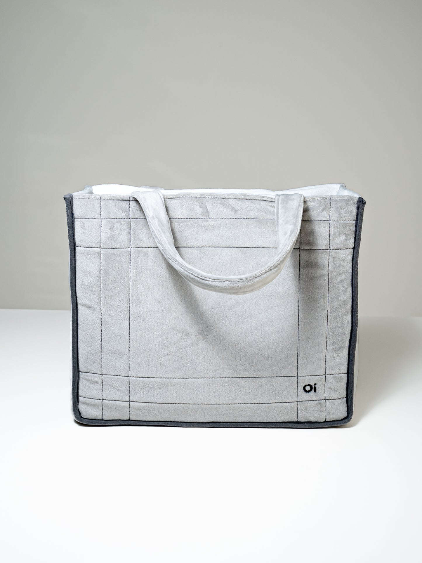 Large Bag with Handles Grey