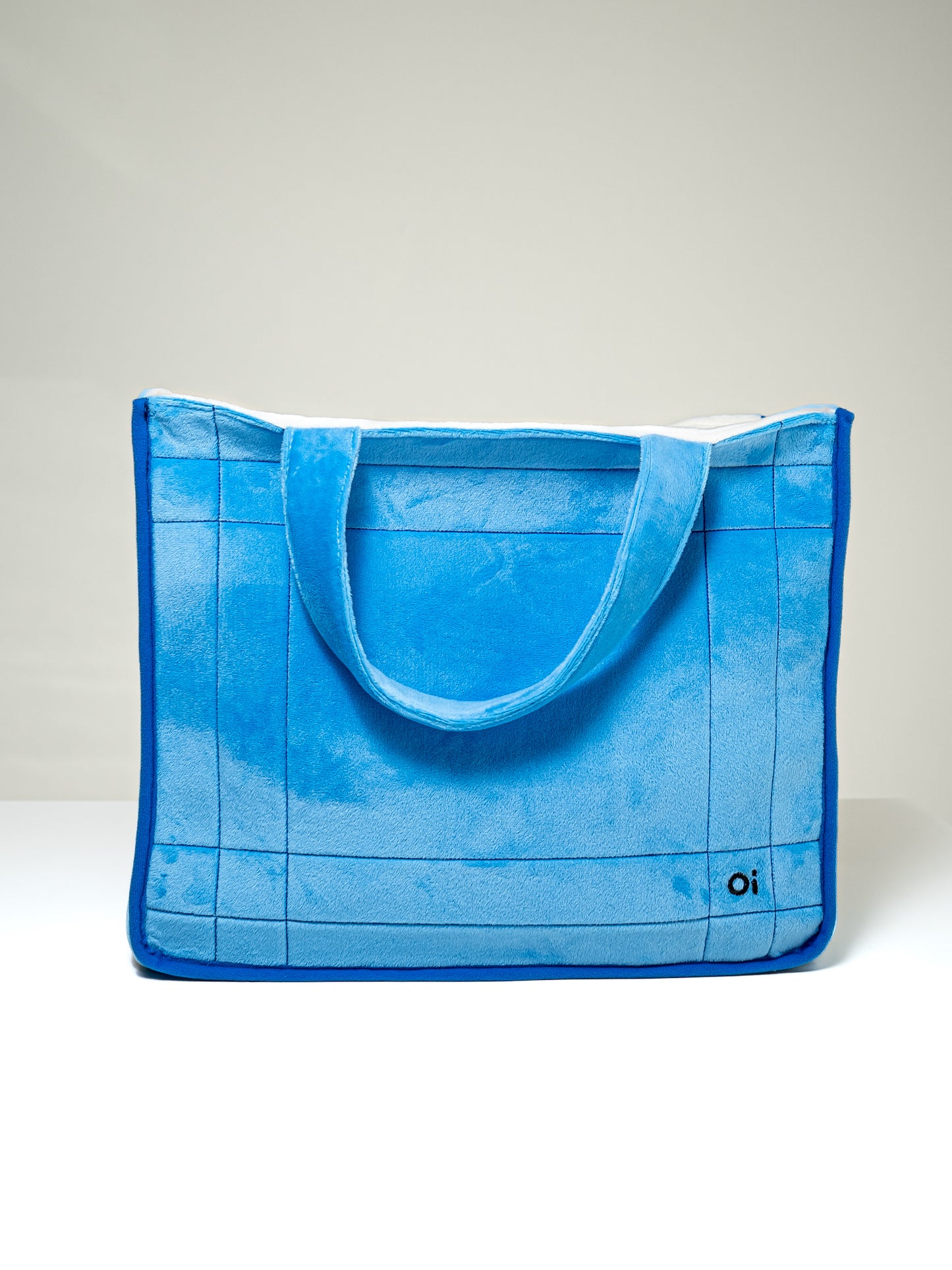 Large Bag with Handles Blue