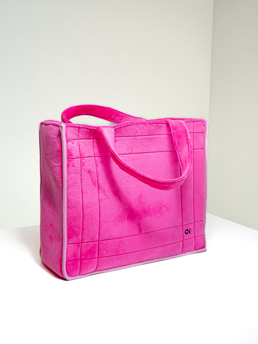 Large Bag with Handles Pink