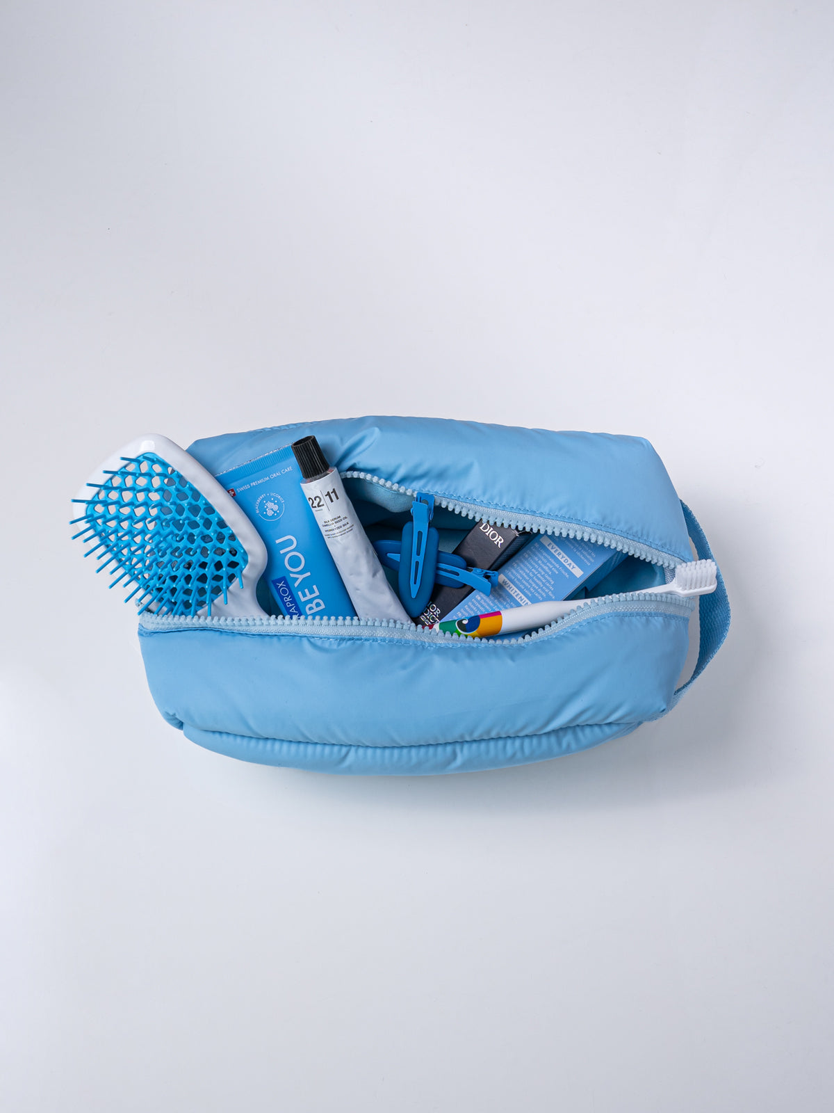 Puffy Make-up Bag Blue